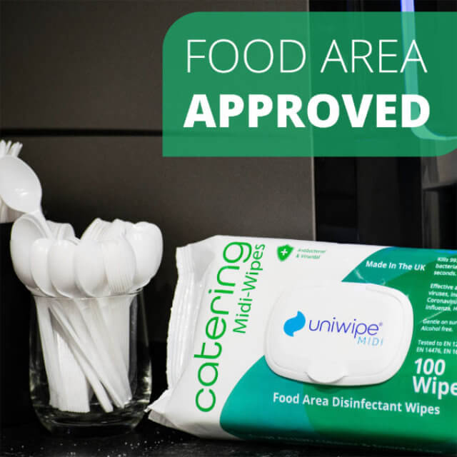 1031 Food Area Approved Catering Wipes - Anti-Bacterial