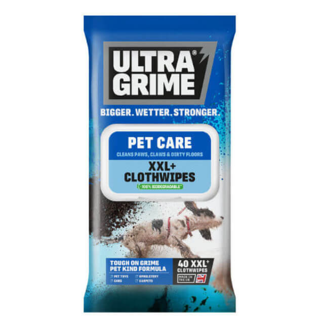 UltraGrime Life Pet Care Cloth Wipes - Biodegradeable