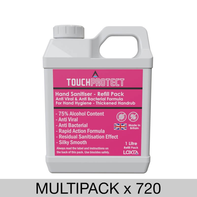 Hand Sanitiser 720 Pack Pallet - 75%+ Premium Formulation | 1L Eco Refill Bottles - Bulk Pack